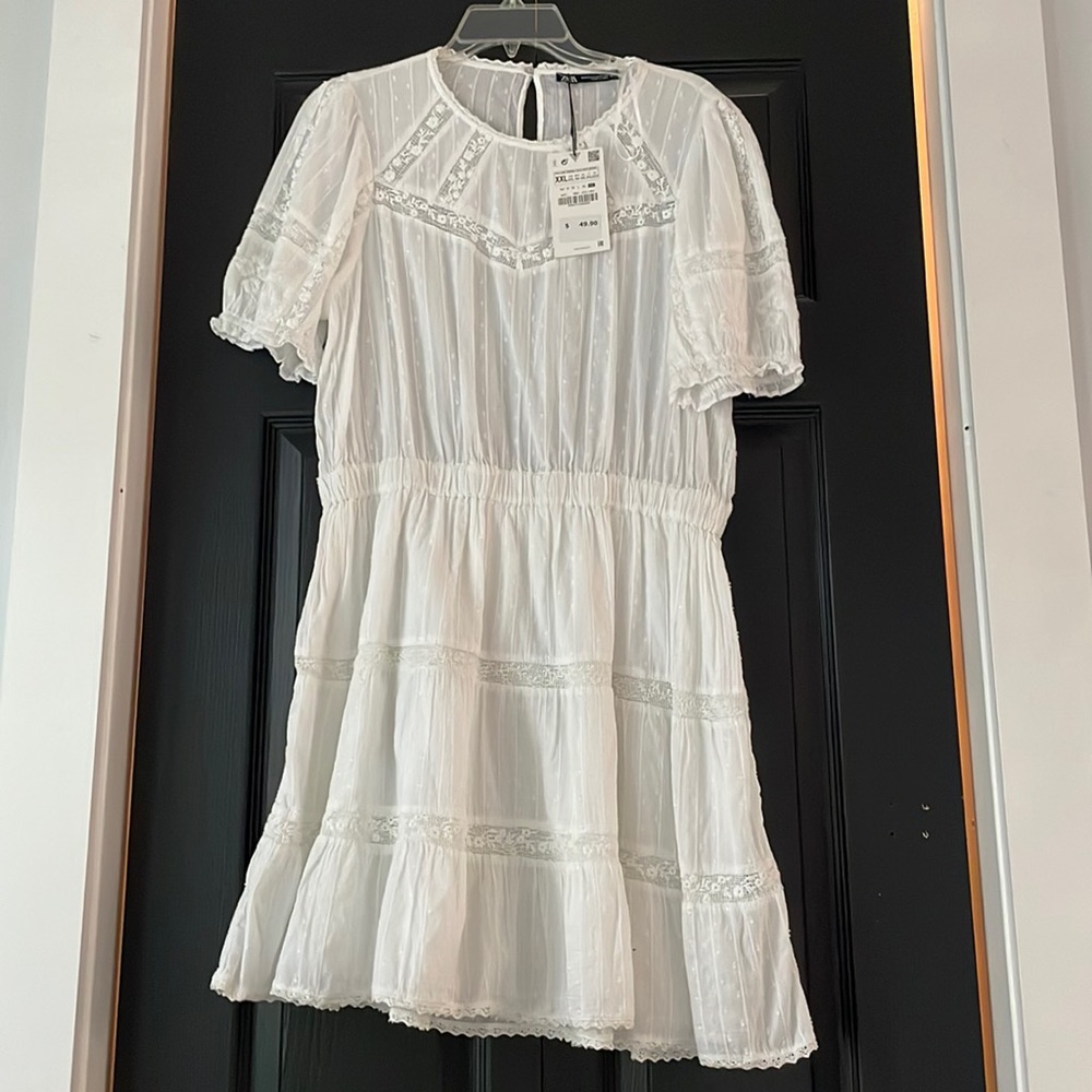 White Zara dress